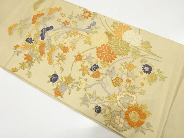 JAPANESE KIMONO / ANTIQUE JAPANESE PLUM / CHRYSANTHEMUM / TACHIBANA PA